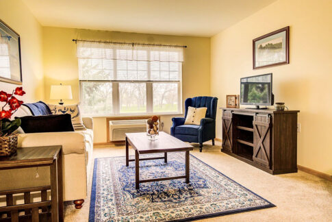 Interior of a Parkside apartment with lots of sunnlight